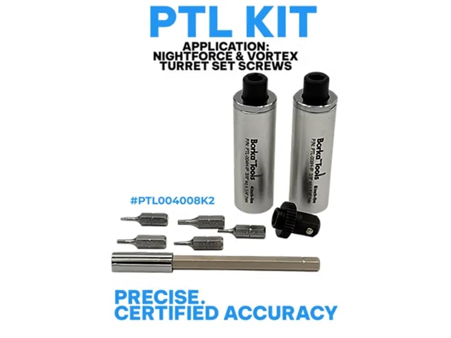 Dual Torque Limiter Kit 4 & 8 in-lb with Knurled Adapter, Bits & Case Y593