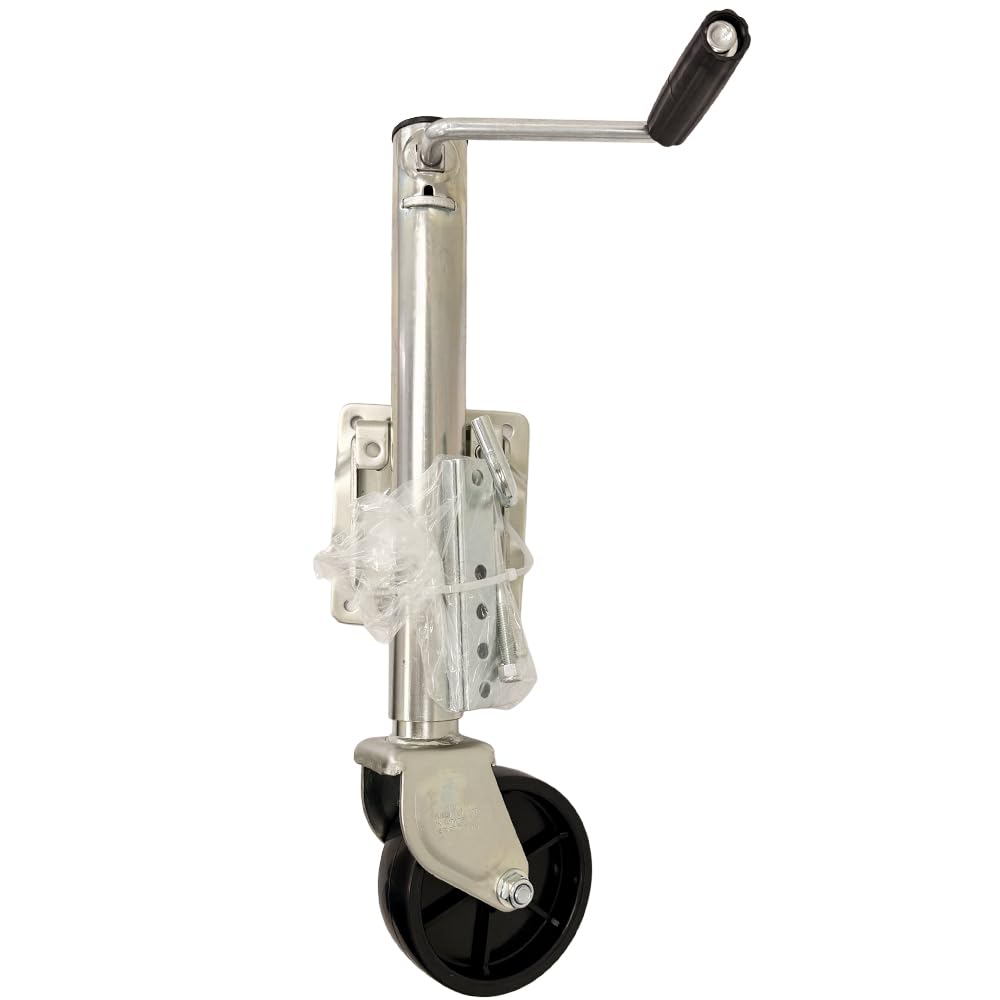 1,200 lbs. Capacity Zinc Coated Trailer Jack with 6" Caster A3862