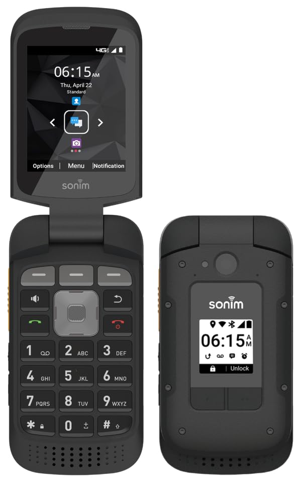 Black Rugged Flip Cellphone A87367