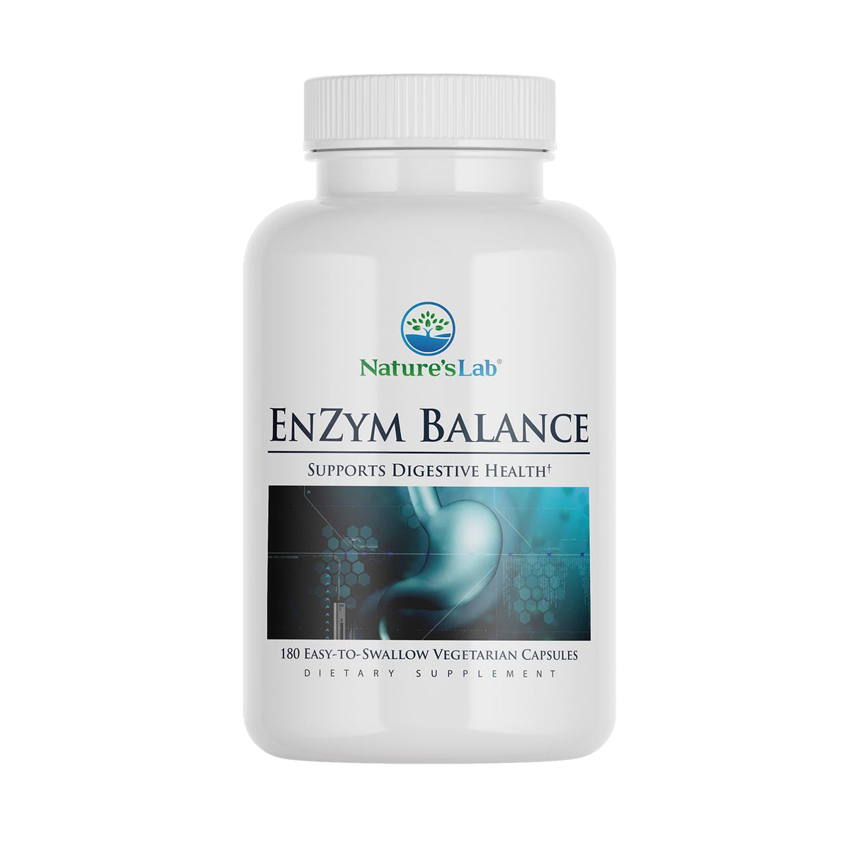 180 Capsules Digestive Enzymes with Aloe Turmeric Ginger Oregano K170476