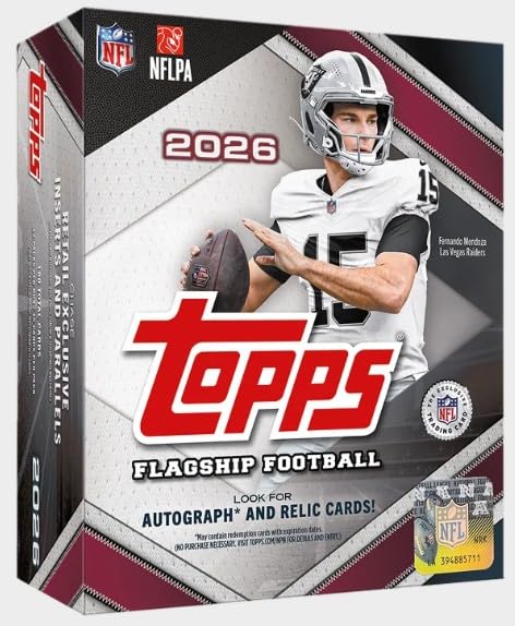 2026 Topps Flagship Football Card MEGA Box G480952