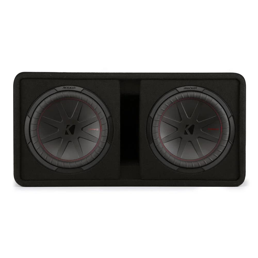 Dual 12" 1000W RMS 2 Ohm Loaded Subwoofer Enclosure & Amp Package F5559