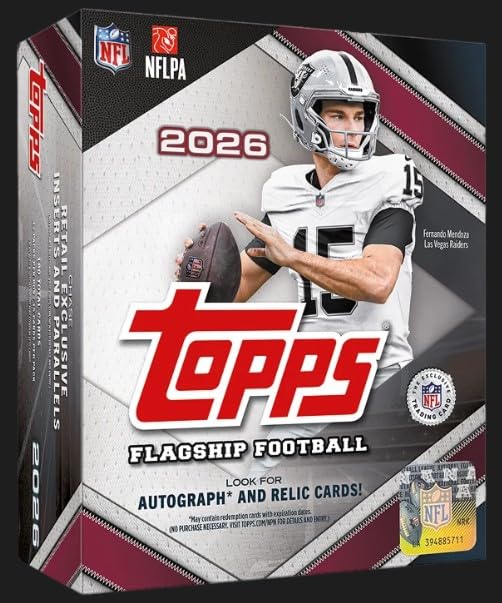 2026 Topps Flagship Football Card MEGA Box G480952
