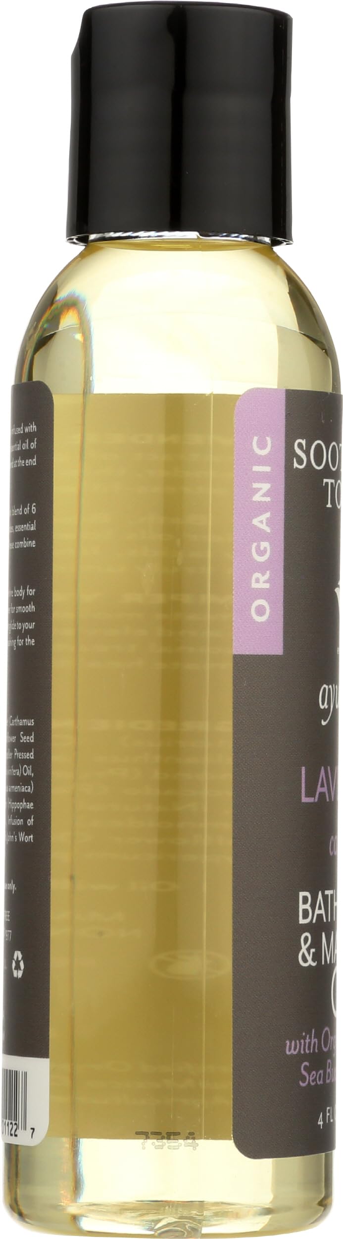 Organic Calming Lavender Bath, Body & Massage Oil, 4 Oz B758