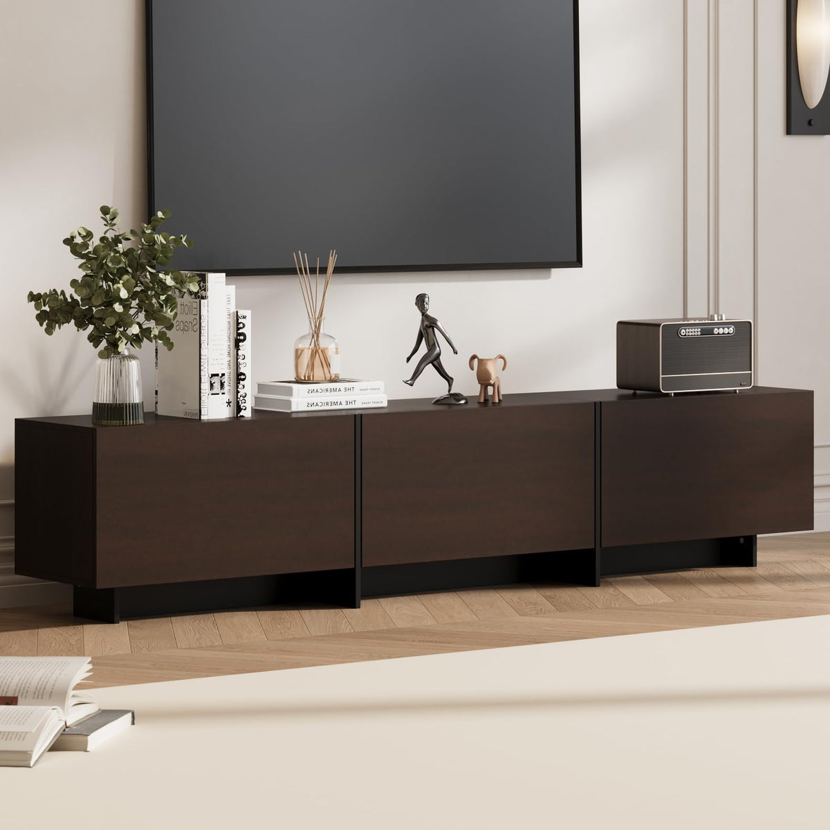 Brown TV Stand with 3 Drawers N63591