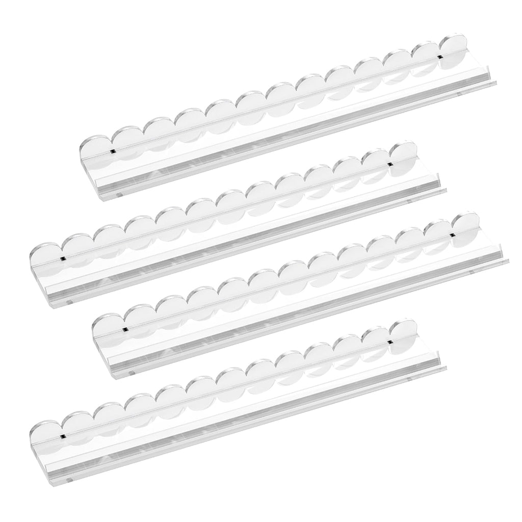 Clear Acrylic Mahjong Racks with Pushers, 4-Pack S969738