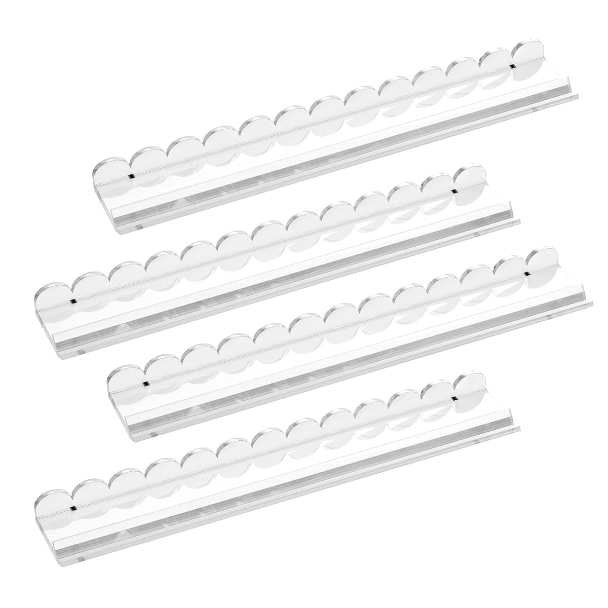 Clear Acrylic Mahjong Racks with Pushers, 4-Pack S969738