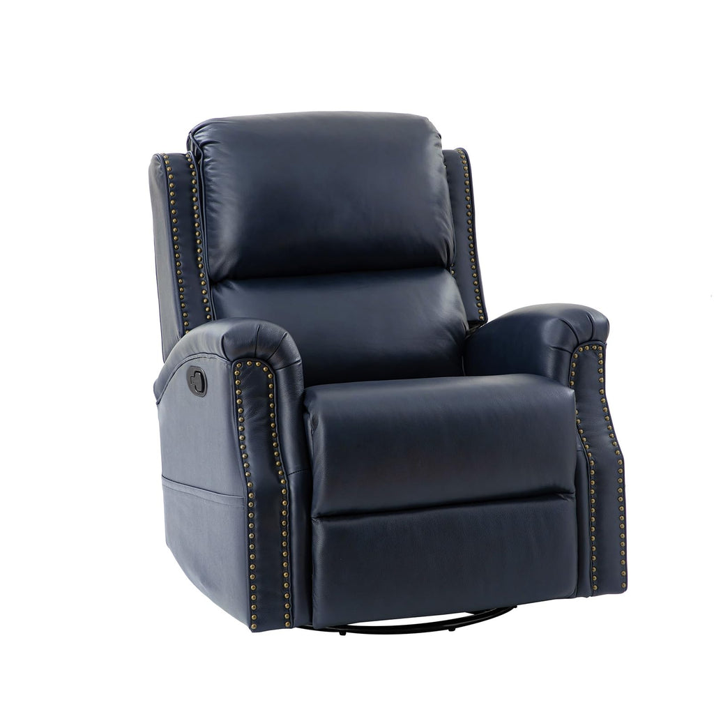 Navy Swivel Rocking Recliner X278