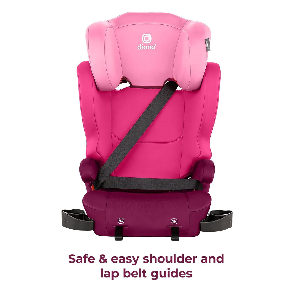 2-in-1 Belt Positioning Booster Seat, Pink W290289