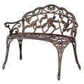 2 Seater Cast Iron Cast Aluminium Garden Bench W421