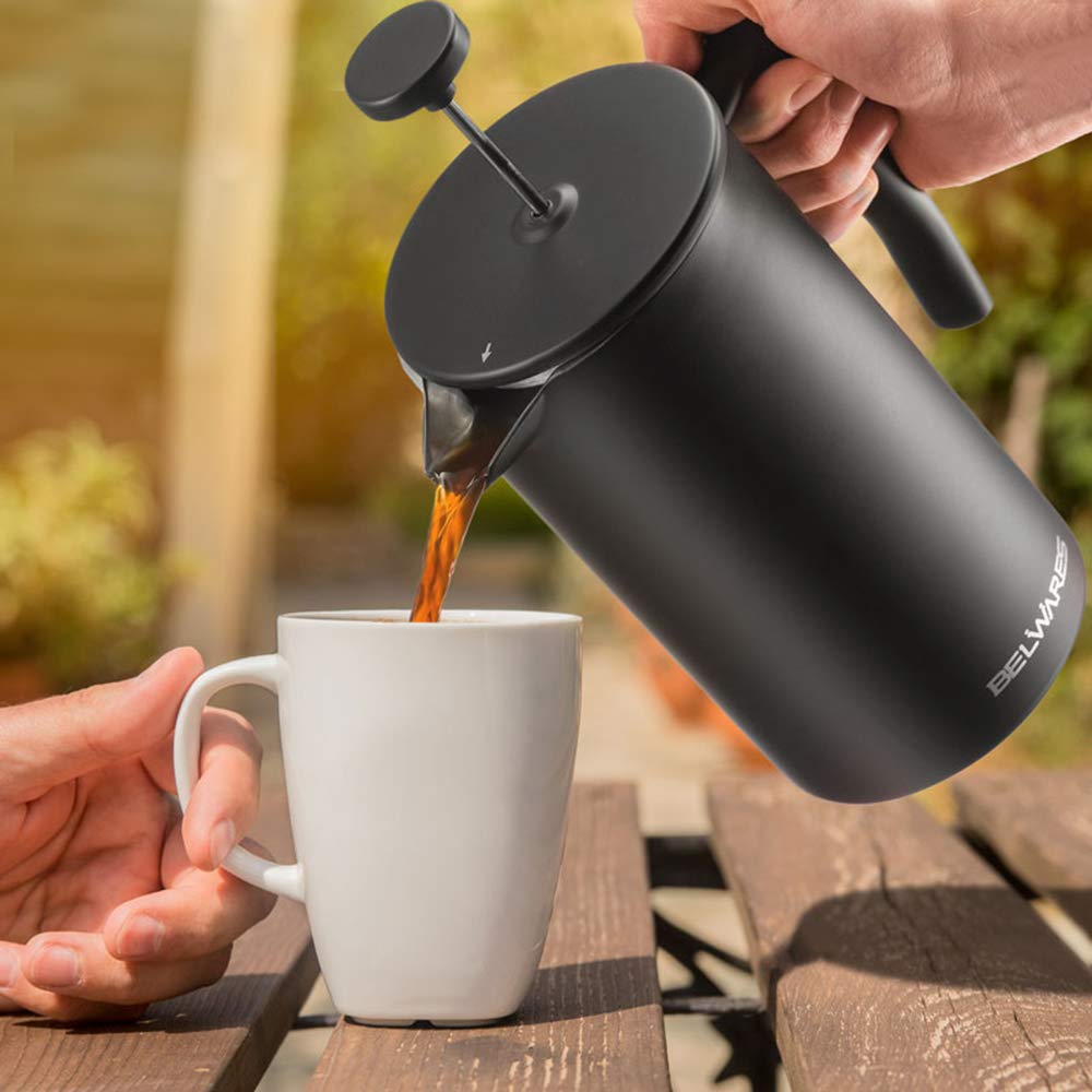 34oz Insulated Stainless Steel French Press M6964
