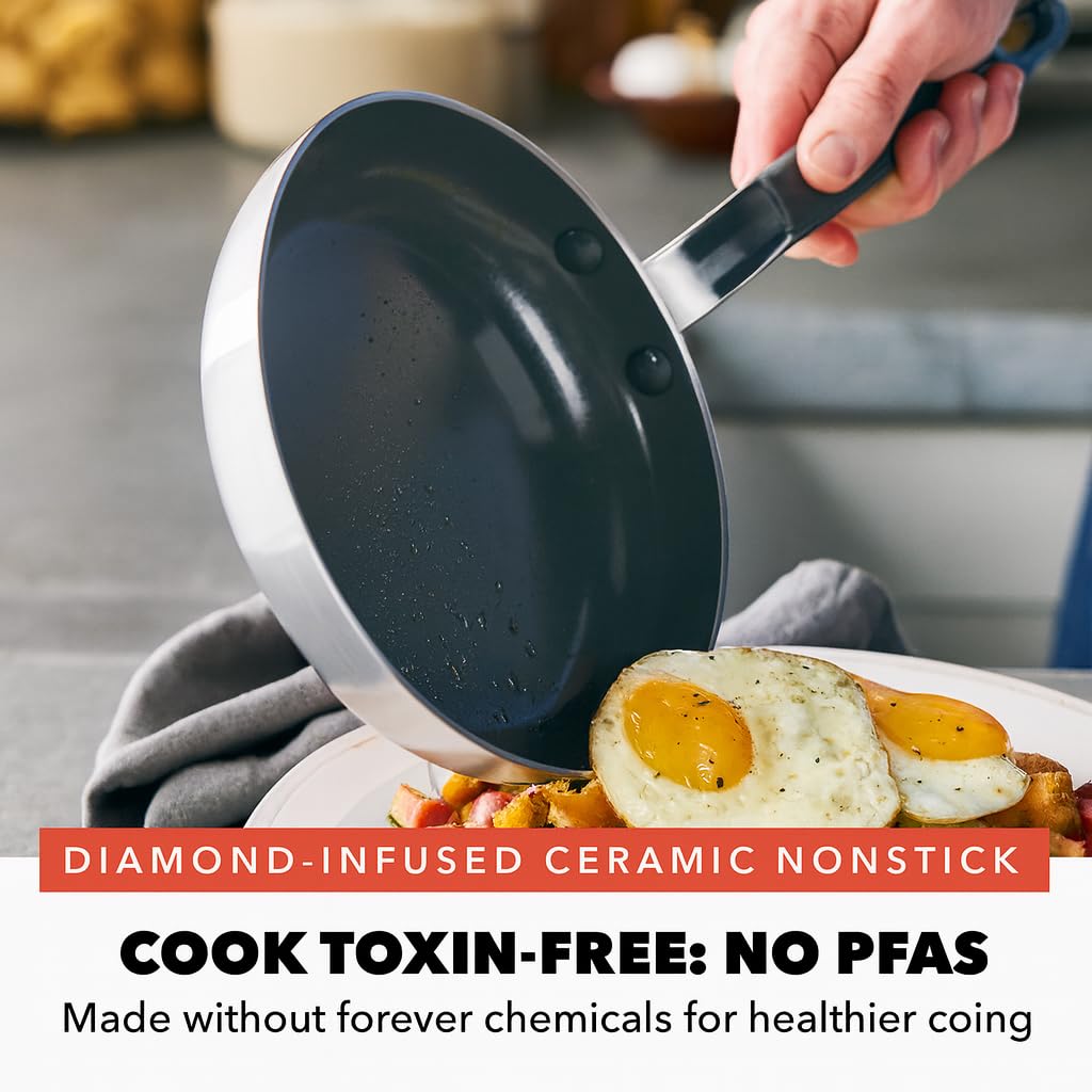 Stainless Steel 12 Piece Nonstick Cookware Set V2174