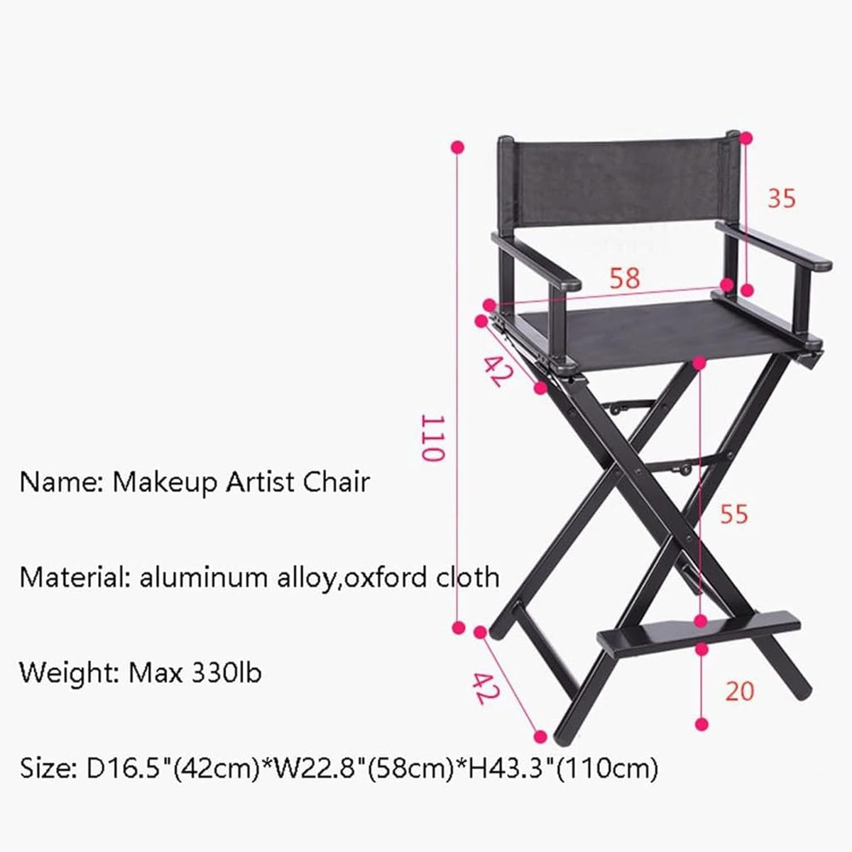 Folding Director Chair with Footrest F206261