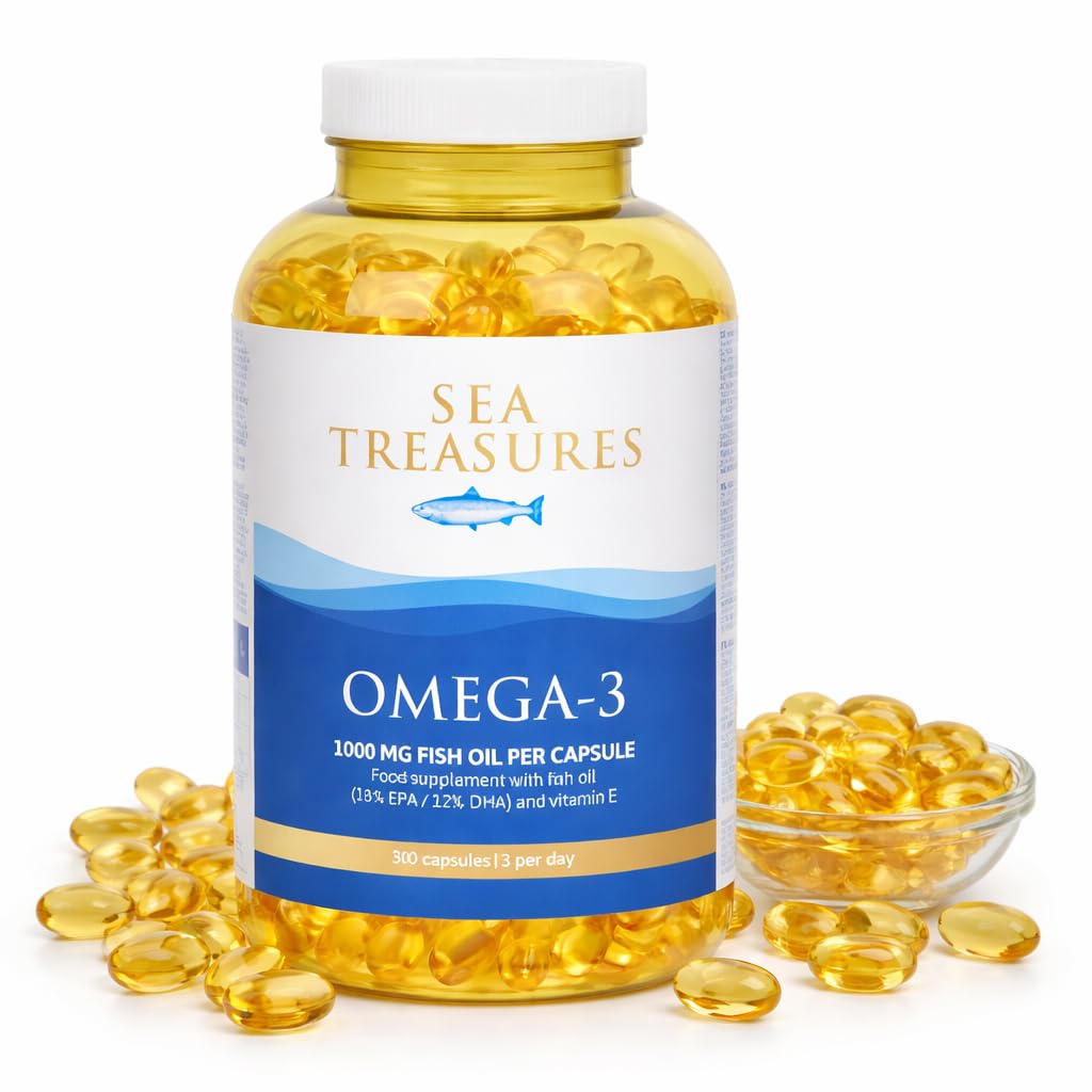 Omega 3 Fish Oil 1000 mg 300 Soft gels M75996