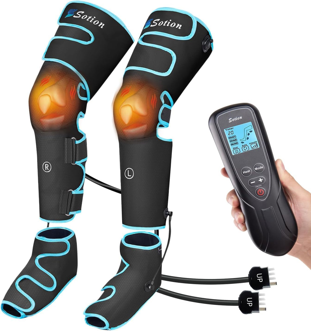 Air Compression Heat Leg Massager Y5944