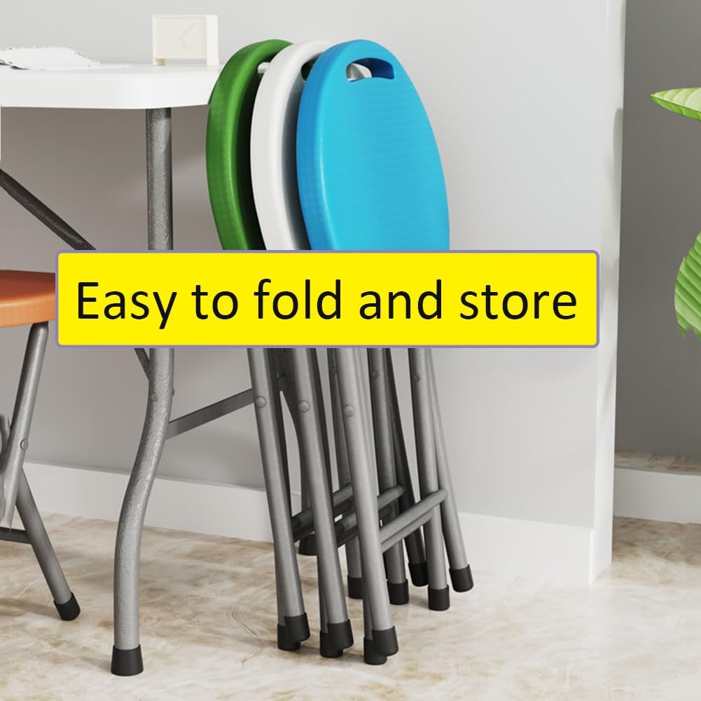 18 Inch Black Folding Stool with Handle K702