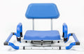 Blue Tub-Mounted Shower Chair with Padded Seat Back and Arms N3395