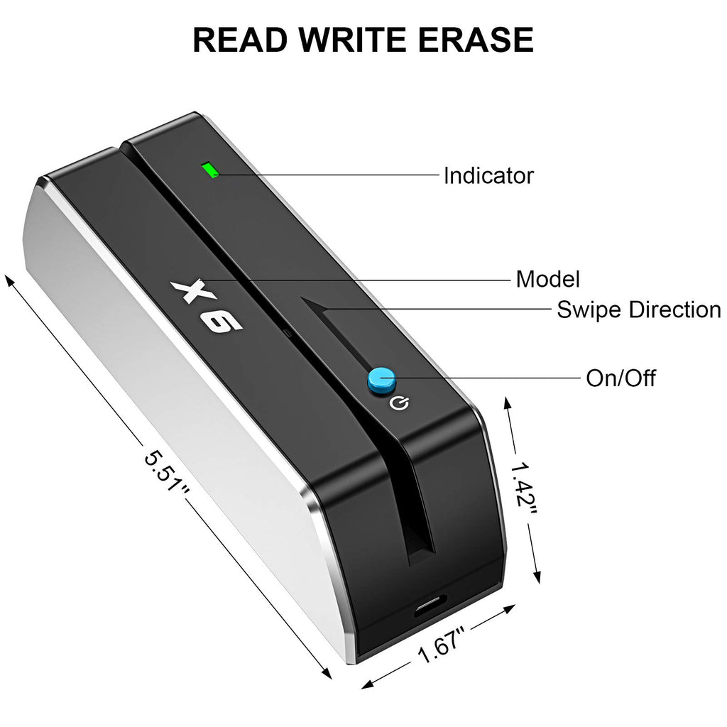 USB 3 Tracks Card Reader Writer F15815