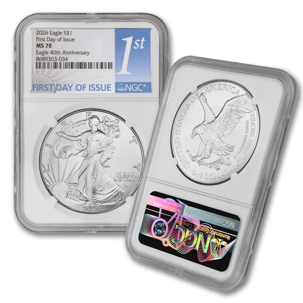 1 oz American Silver Eagle Coin MS-70 S75997