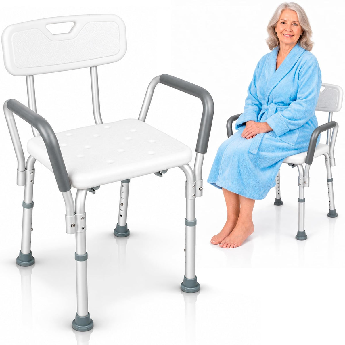 Shower Chair with Arms & Back B380