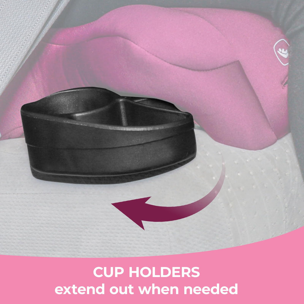 2-in-1 Belt Positioning Booster Seat, Pink W290289