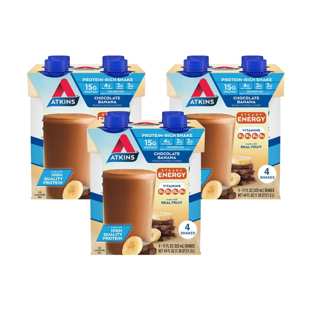 Chocolate Banana & Creamy Vanilla Protein Shake, 12 Count I558