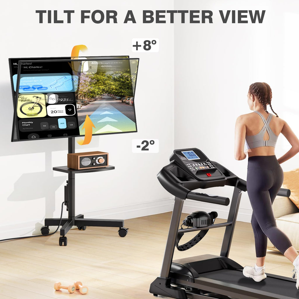 Mobile TV Stand with Power Outlet for 23-65 Inch TVs B701606