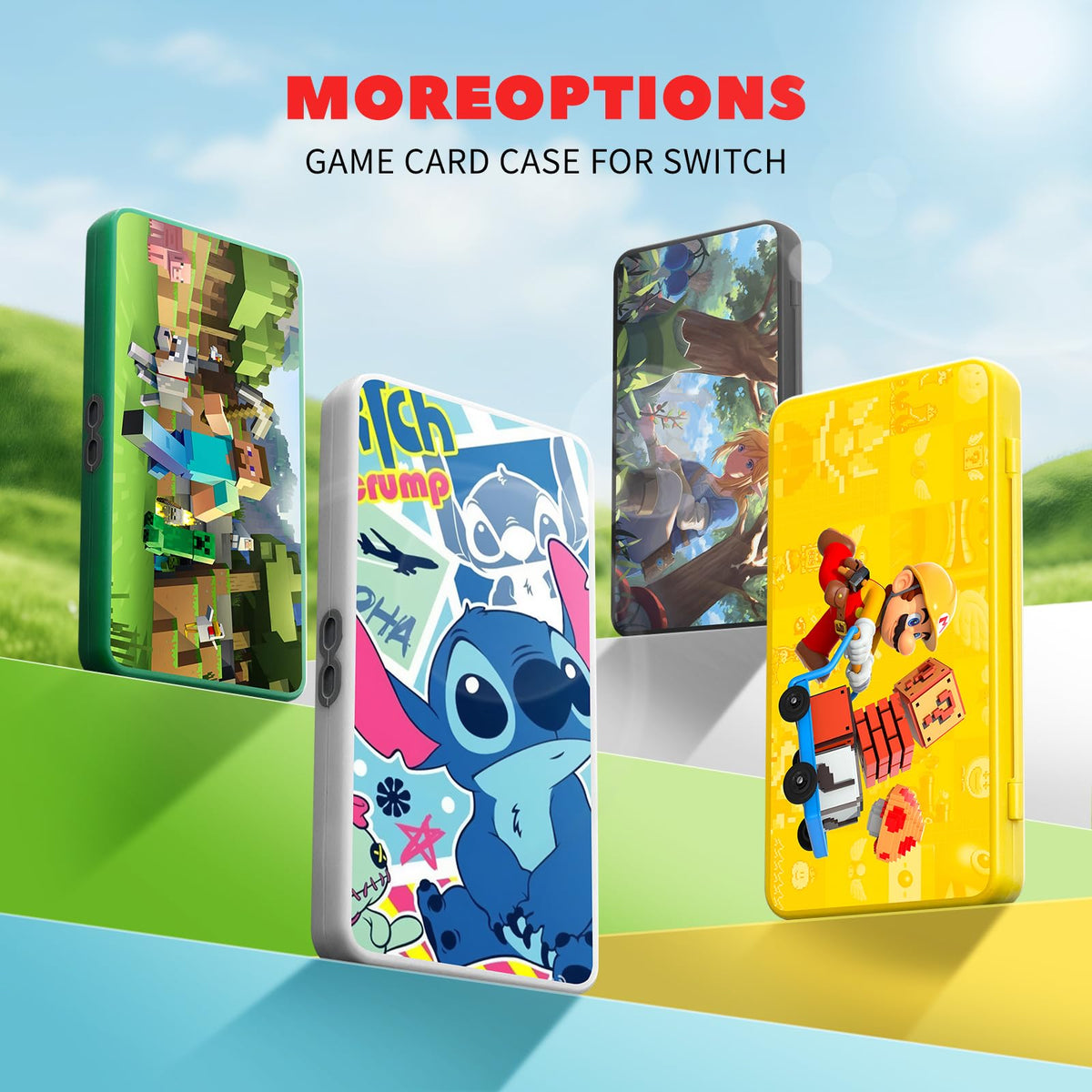 Switch Game Card Case Holds 24 Game Cards & 24 MicroSD N778795