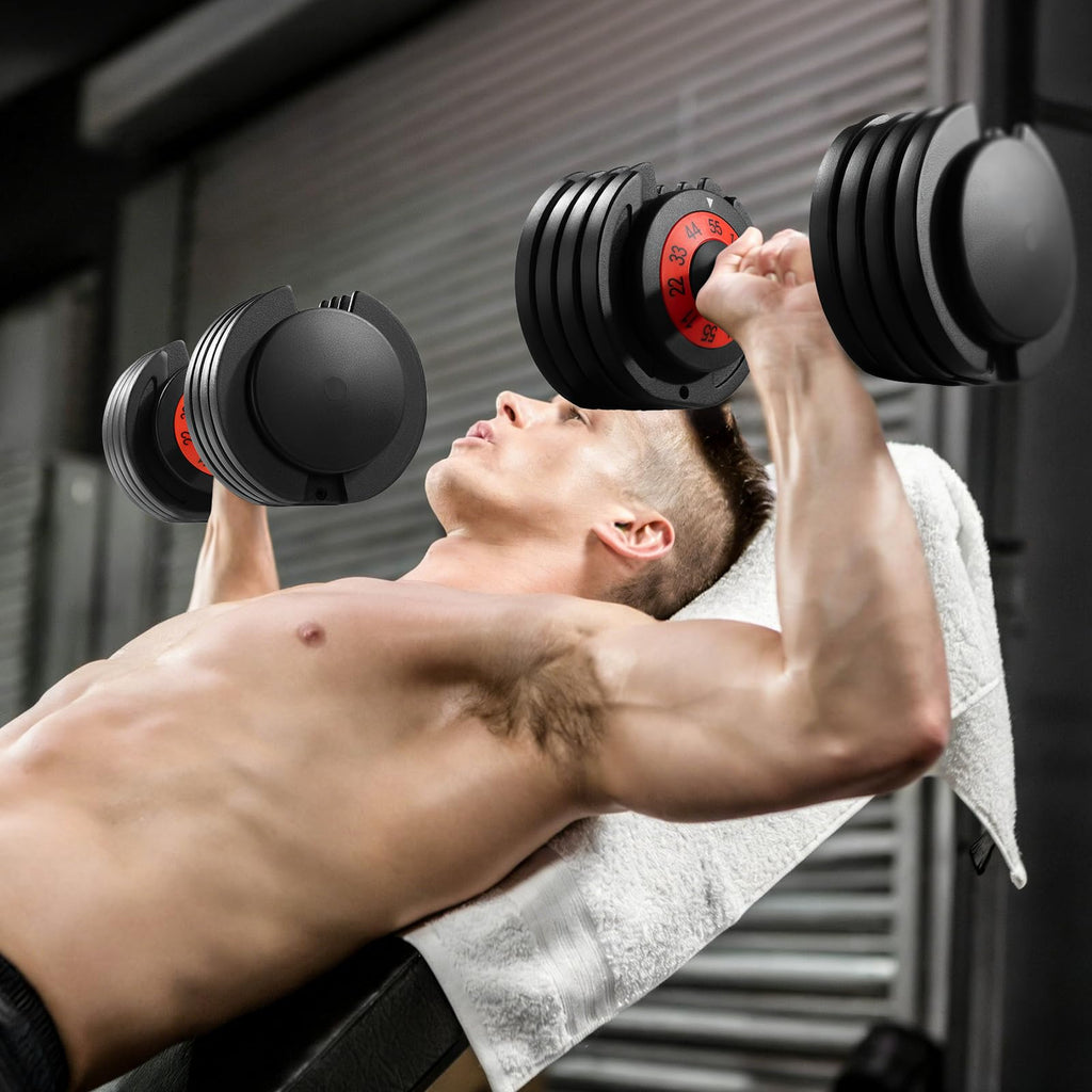 Adjustable Dumbbell Set 25/55 Lbs (Pair) C471635