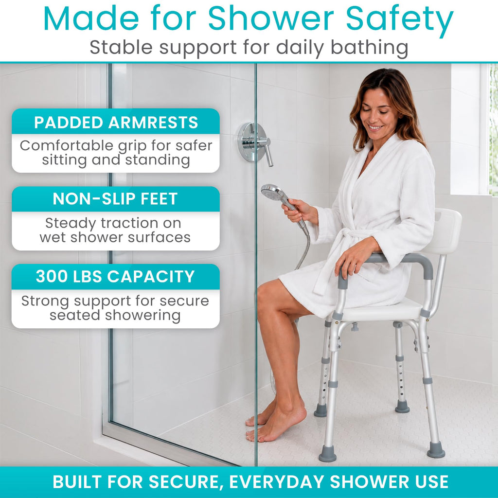 Shower Chair with Arms & Back B380