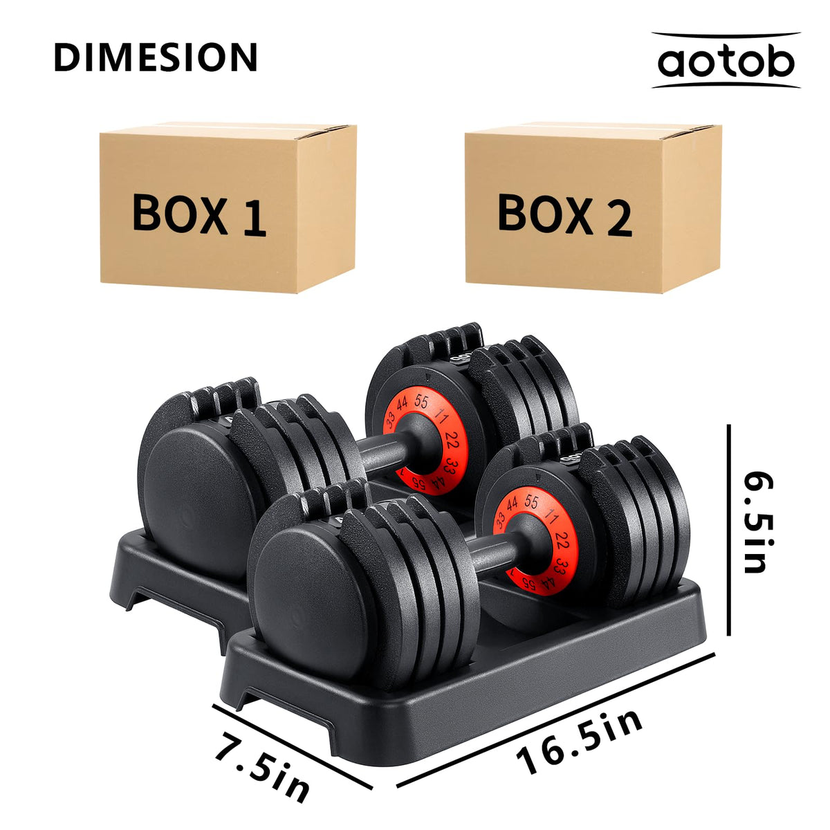 Adjustable Dumbbell Set 25/55 Lbs (Pair) C471635