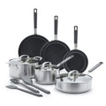 Stainless Steel 12 Piece Nonstick Cookware Set V2174