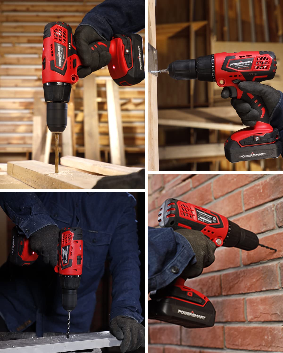 20V Cordless Drill Driver Set with Battery and Charger E3141
