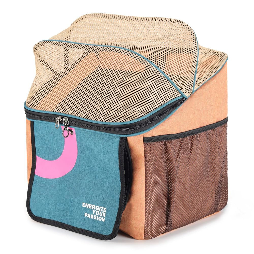 Expandable Soft-Sided Pet Bike Basket with Breathable Mesh L840587