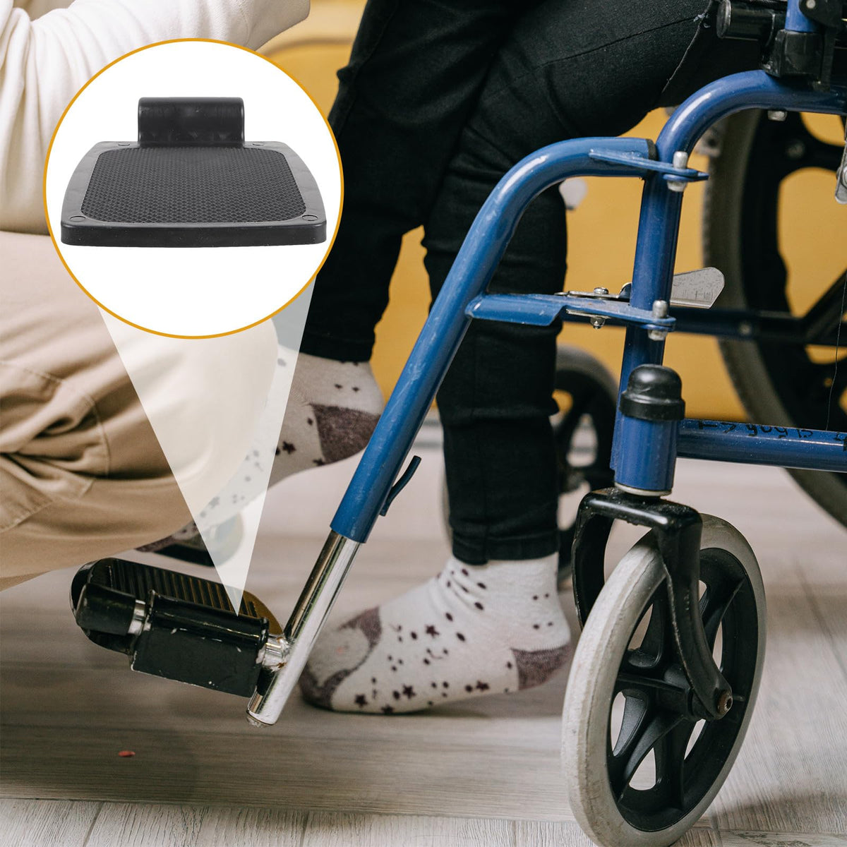 Plastic Wheelchair Footrest 1 Pair G4694