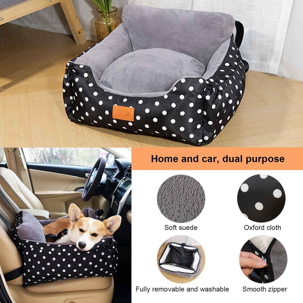2-in-1 Waterproof Pet Car Seat & Car Bed W573877
