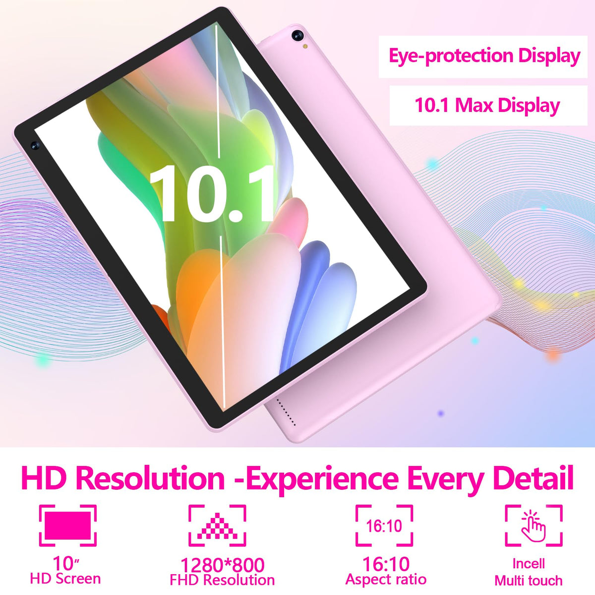 10 inch Android 15 Tablet 8GB RAM 32GB ROM Tablet PC with Keyboard Case Mouse Stylus X948825