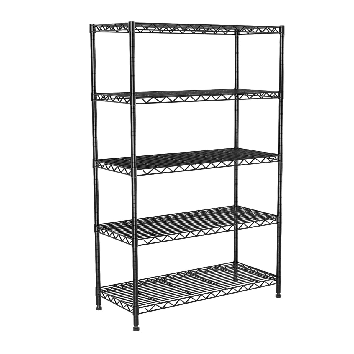 5-Tier Heavy Duty Metal Shelving Unit on Lockable Wheels K3329