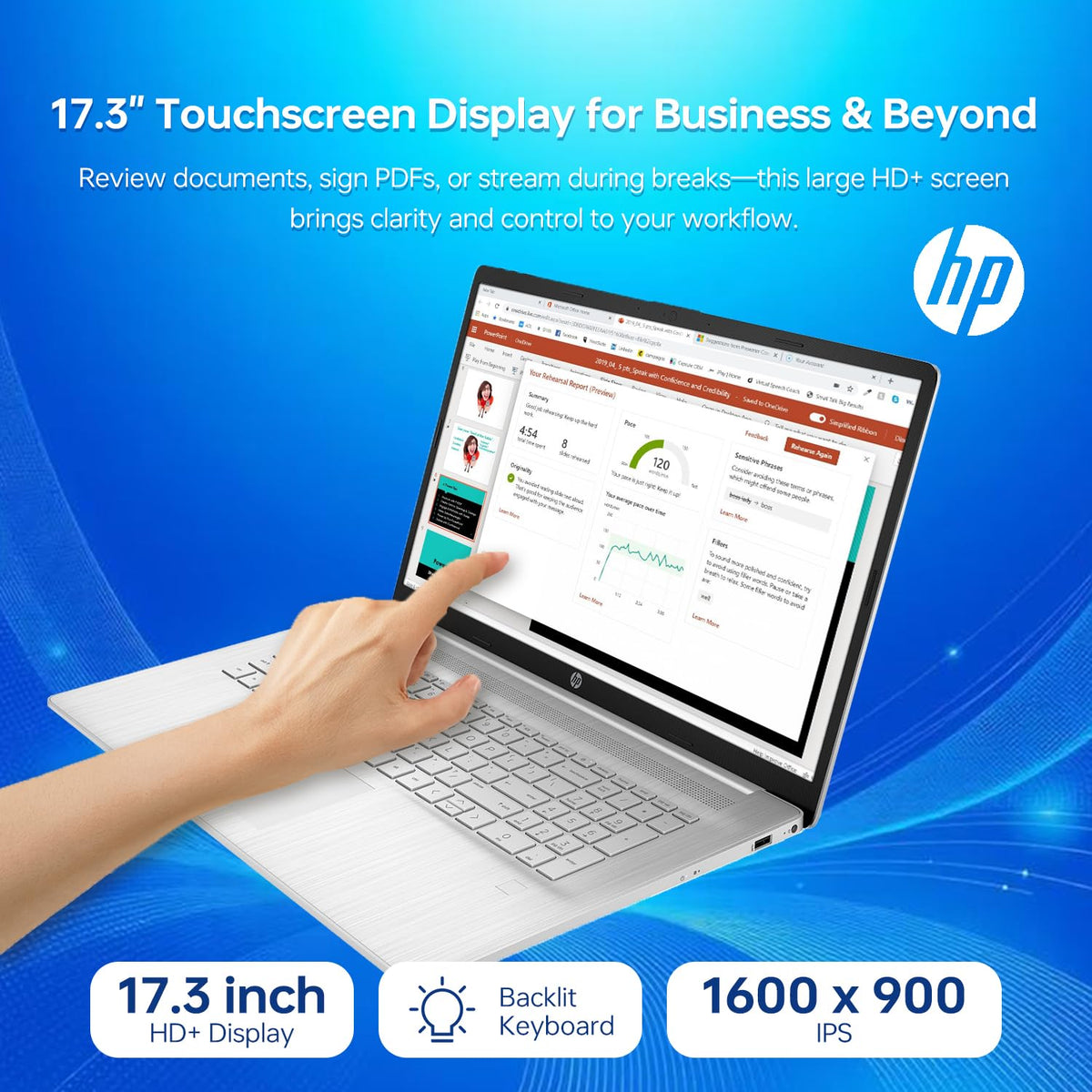 17.3" Touchscreen Laptop, Intel Core i7, 16GB RAM, 1TB SSD L44017