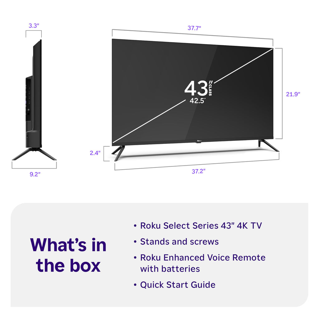 43-Inch 4K HDR LED Smart TV E200