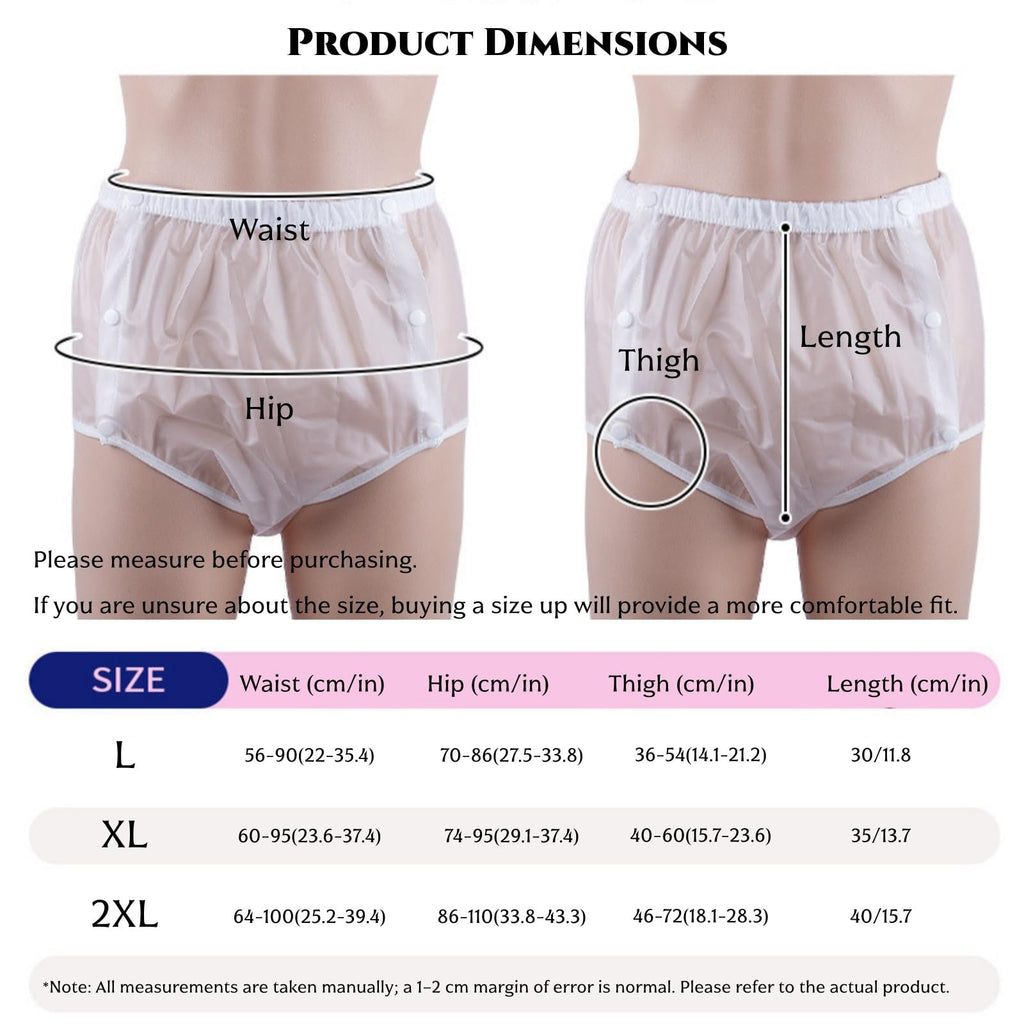 TPU Snap-on Washable Reusable Incontinence Pants L1184