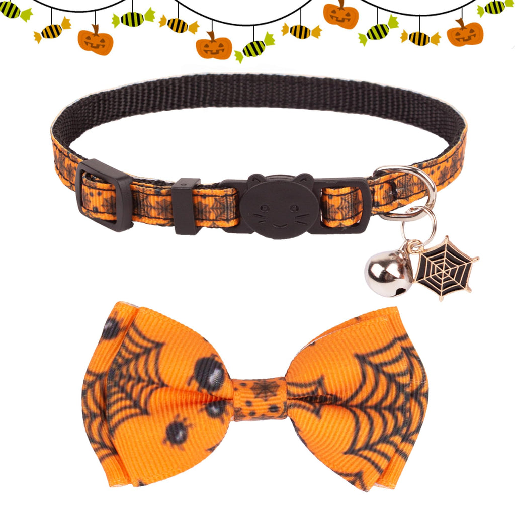Halloween Cat Collar with Bow Bell I22047