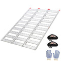 Aluminum Tri-Fold Ramp with Treads 76"x50" F716