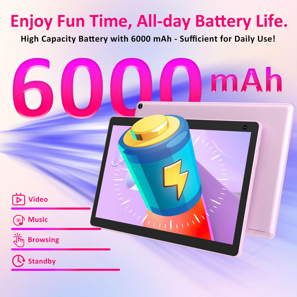 10 inch Android 15 Tablet 8GB RAM 32GB ROM Tablet PC with Keyboard Case Mouse Stylus X948825