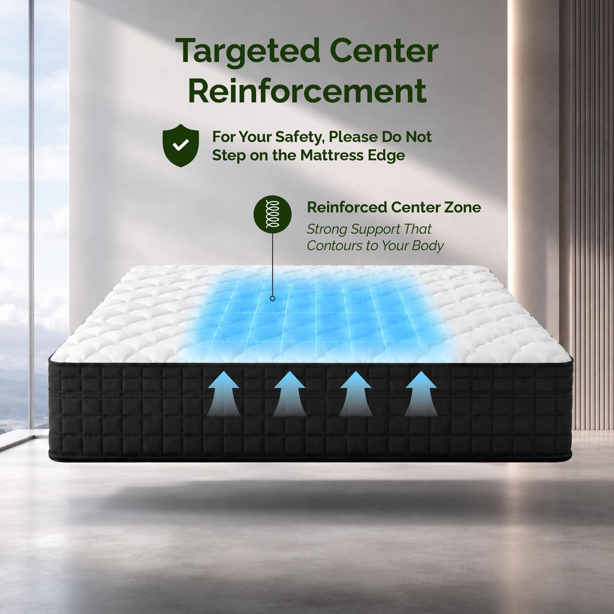 Full Size 12 Inch Hybrid Innerspring Mattress U802467