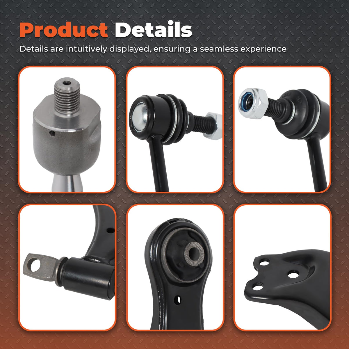 14PCS Front Lower Control Arm Suspension Y475