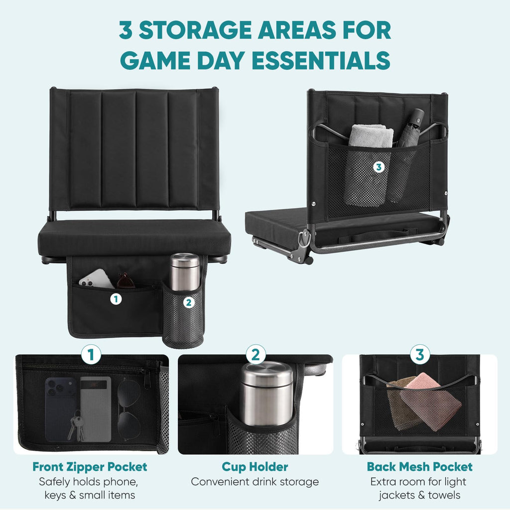 Stadium Seats with Back Support 2-Pack P8313
