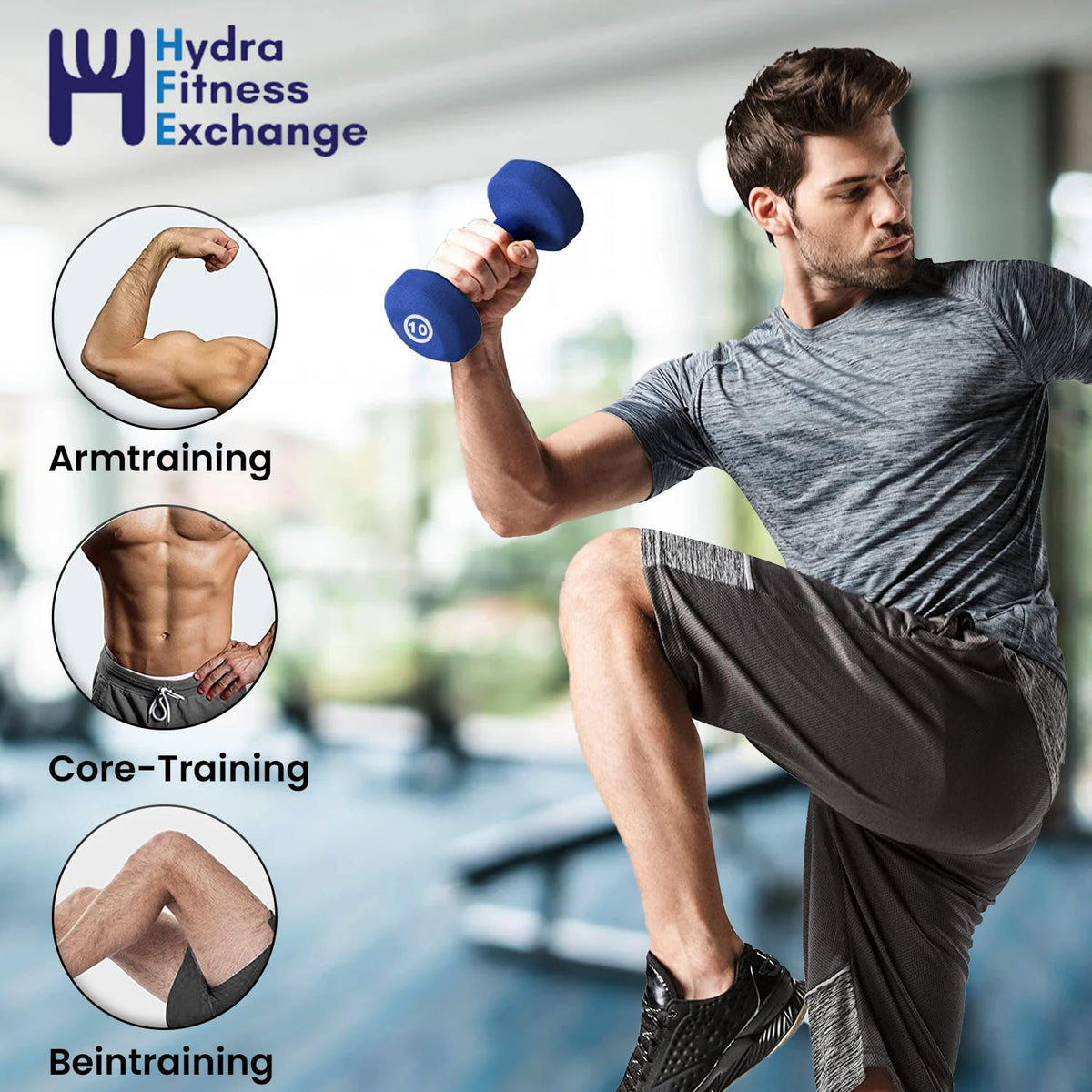 Neoprene Coated Dumbbell Set B6789