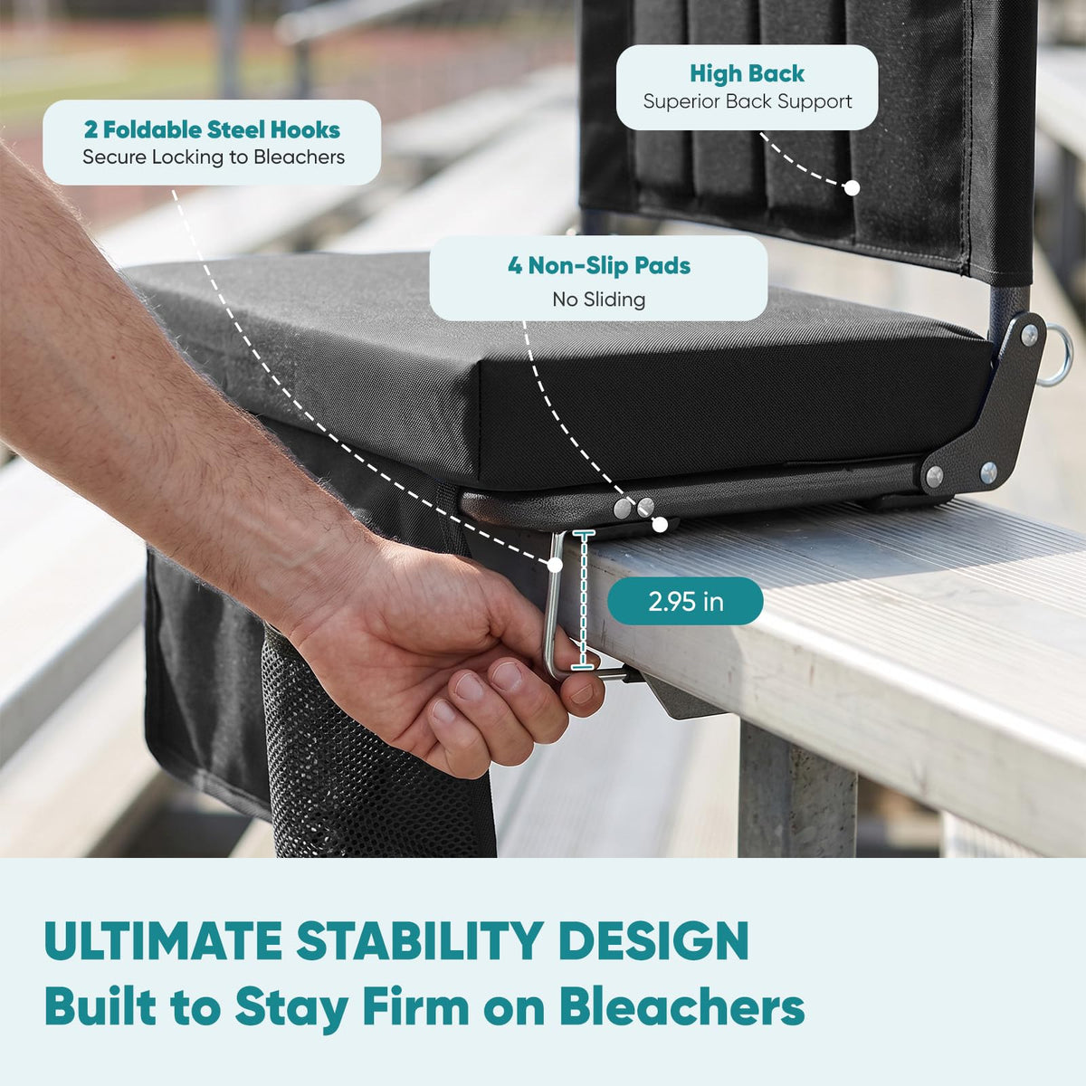 Stadium Seats with Back Support 2-Pack P8313