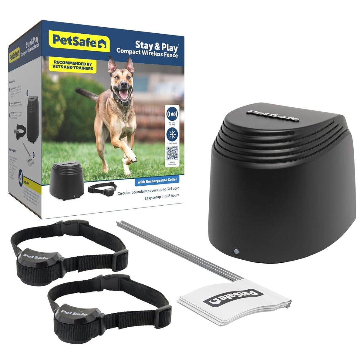 Compact Wireless Fence, 2-Dog, Up to 3/4 Acre G6647
